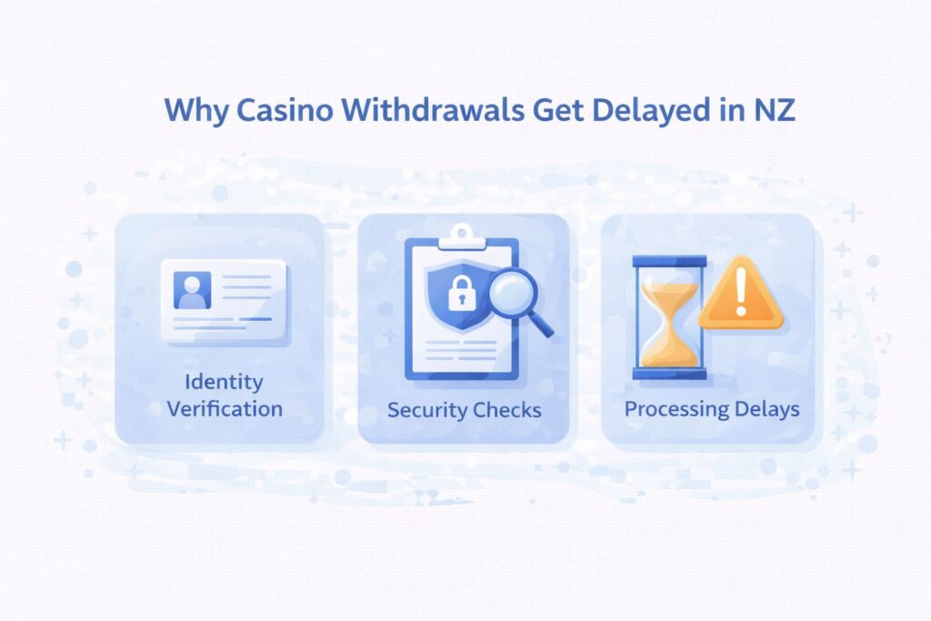 Common causes of casino withdrawal delays in NZ