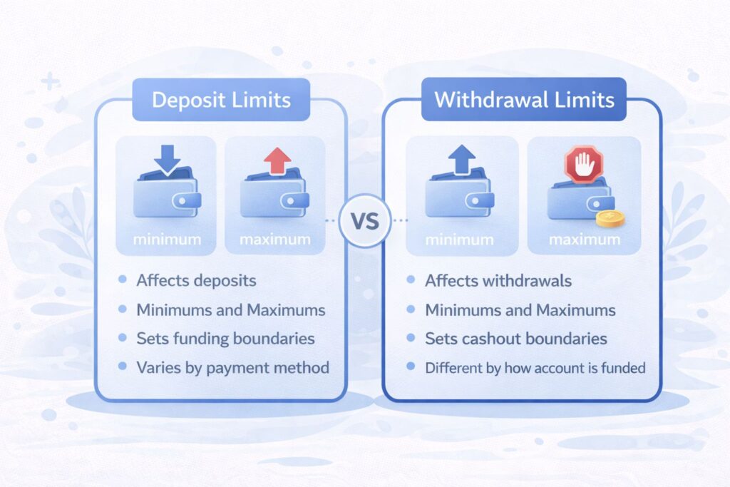 Deposit vs withdrawal limits in NZ casinos explained