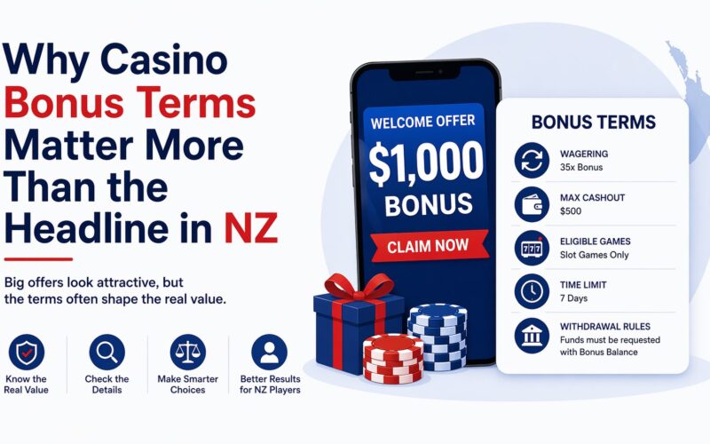 Why Casino Bonus Terms Matter More Than the Headline in NZ